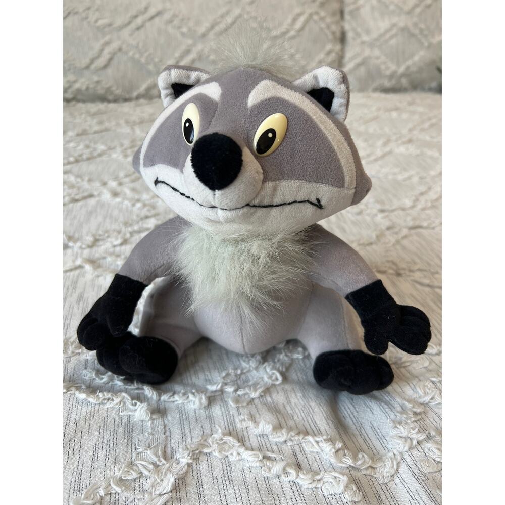 Vintage 1995 Disney Pocahontas MEEKO Plush Raccoon Mattel